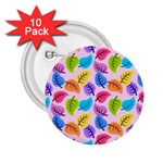 Pattern Illustration Background Abstract Leaves To Dye 2.25  Buttons (10 pack)  Front