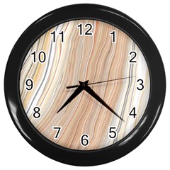 Marble Texture Marble Painting Wall Clock (black) by Wegoenart