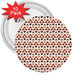 Illustration Geometric Tribal Pattern Design 3  Buttons (10 pack)  Front