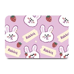 Illustration Rabbit Cartoon Background Pattern Plate Mats by Sudhe
