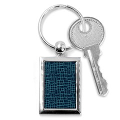 Abstract Illustration Background Rectangles Pattern Key Chain (rectangle) by Amaryn4rt