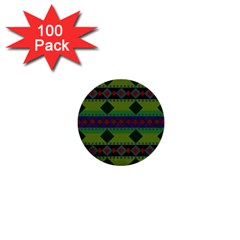 Background Pattern Texture Design 1  Mini Buttons (100 Pack)  by Wegoenart