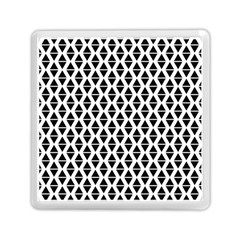 Triangle-black White Memory Card Reader (square) by nateshop