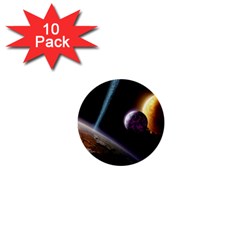 Planets In Space 1  Mini Buttons (10 Pack)  by Sapixe