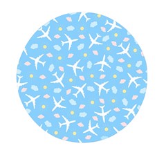 Plane Sky Background Pattern Mini Round Pill Box (pack Of 5) by danenraven