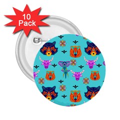 Illustration Design Gardening Texture 2 25  Buttons (10 Pack)  by danenraven