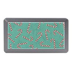 Christmas Candy Cane Background Memory Card Reader (mini) by danenraven
