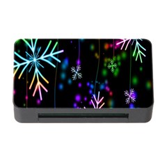 Snowflakes Lights Memory Card Reader With Cf by artworkshop