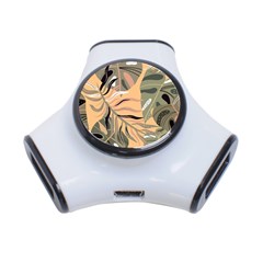 Leaves Monstera Picture Print Pattern 3-port Usb Hub by Ravend