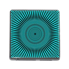 Illusion Geometric Background Memory Card Reader (square 5 Slot) by Ravend