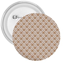 Brown Little Paws - Cute Cat Lover  3  Buttons by ConteMonfrey