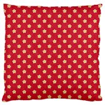 Felt Background Paper Red Yellow Star Large Flano Cushion Case (Two Sides) Back