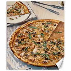 A Pizza A Day Takes The Sadness Away Canvas 8  X 10  by ConteMonfrey