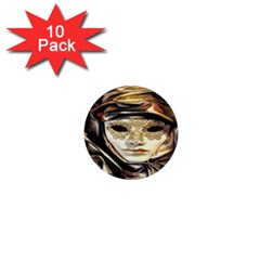 Artistic Venetian Mask 1  Mini Buttons (10 Pack)  by ConteMonfrey