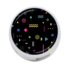 Geometric Art Colorful Shape 4-port Usb Hub (one Side) by Ravend