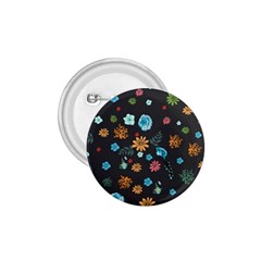 Flowers-leaves Leaf Background Floral Flora 1 75  Buttons by danenraven