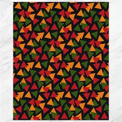 Ethiopian Triangles - Green, Yellow And Red Vibes Canvas 16  X 20  by ConteMonfreyShop