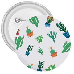 Among Succulents And Cactus  3  Button by ConteMonfreyShop