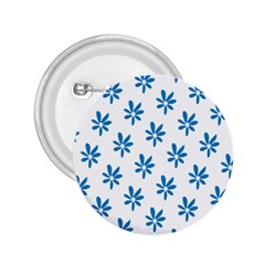 Little Blue Daisies  2 25  Button by ConteMonfreyShop