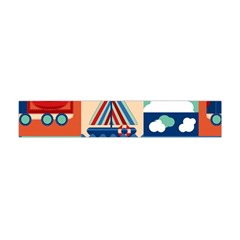 Toy Transport Cartoon Seamless-pattern-with-airplane-aerostat-sail Yacht Vector Illustration Flano Scarf (mini) by Jancukart