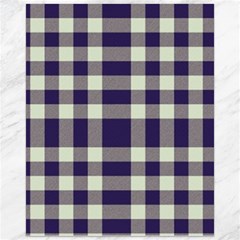 Dark Blue Plaid Canvas 16  X 20  by ConteMonfrey