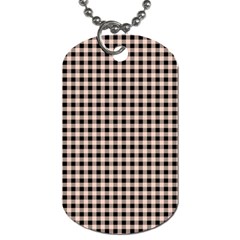 Purple Black Small Plaids Dog Tag (one Side) by ConteMonfrey