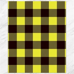 Black And Yellow Plaids Canvas 16  X 20  by ConteMonfrey