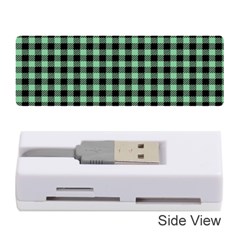 Straight Green Black Small Plaids   Memory Card Reader (stick) by ConteMonfrey