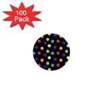 Chakra Yoga Symbol Template 1  Mini Buttons (100 pack)  Front
