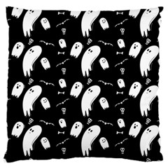 Ghost Background Halloween Large Flano Cushion Case (one Side) by Wegoenart