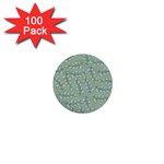 Leaves Nature Pattern Design 1  Mini Buttons (100 pack)  Front