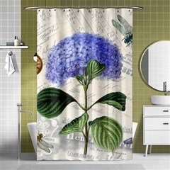 Vintage Shabby Chic Dragonfly Shower Curtain 48  X 72  (small)  by Wegoenart