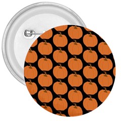 Black And Orange Pumpkin 3  Buttons by ConteMonfrey