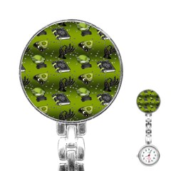 Ocultism Wicca Real Witch Halloween  Stainless Steel Nurses Watch by ConteMonfrey