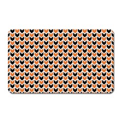 Halloween Plaids Arrow Magnet (rectangular) by ConteMonfrey