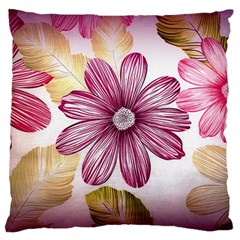Fabric Pattern Texture Large Flano Cushion Case (two Sides) by Wegoenart