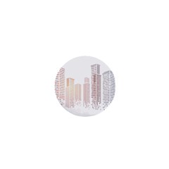 Buildings, Building City Building Condominium Skyscraper 1  Mini Buttons by Jancukart