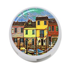 Colorful Venice Homes 4-port Usb Hub (one Side) by ConteMonfrey