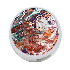 Summer Arabesque 4-port Usb Hub (one Side) by kaleidomarblingart