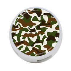 Camouflage Print Pattern 4-port Usb Hub (one Side) by Ravend