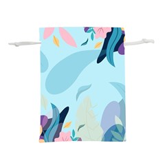 Illustration Leaves Leaf Nature Background Plant Lightweight Drawstring Pouch (s) by Ravend