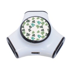 Leaves Plant Design Template 3-port Usb Hub by Ravend