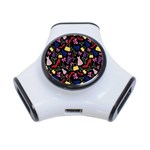 Fashion Pattern Accessories Design 3-Port USB Hub Front