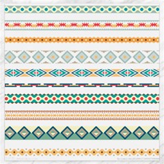 Pattern Colored Line Watercolor Painting Blue Color Splash Canvas 20  X 20  by danenraven
