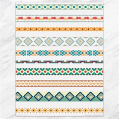 Pattern Colored Line Watercolor Painting Blue Color Splash Canvas 18  X 24  by danenraven