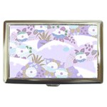 Purple Japanese Pattern Texture Violet Textile Cigarette Money Case Front