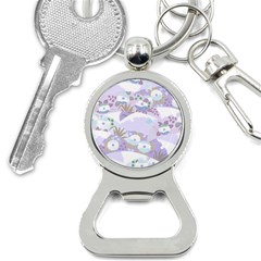 Purple Japanese Pattern Texture Violet Textile Bottle Opener Key Chain by danenraven