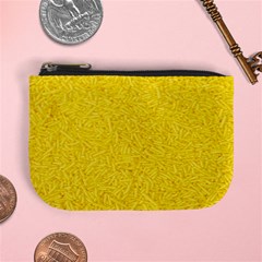 Bright Yellow Crunchy Sprinkles Mini Coin Purse by nateshop
