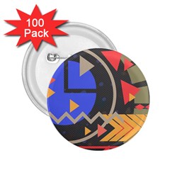 Background Abstract Colors Shapes 2 25  Buttons (100 Pack)  by Wegoenart