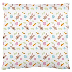 Easter Bunny Pattern Hare Standard Flano Cushion Case (one Side) by Ravend